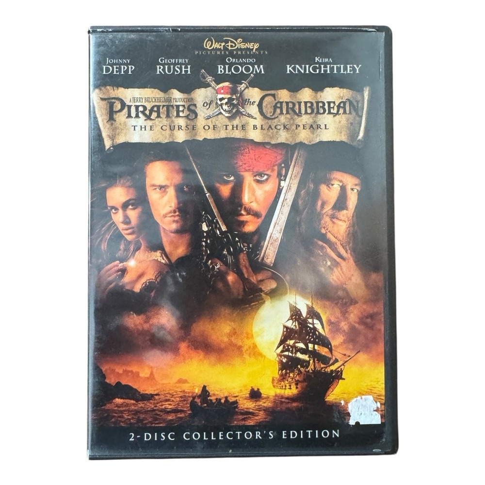 Pirates of the Caribbean: The Curse of the Black Pearl (DVD, 2003, 2-Disc Set